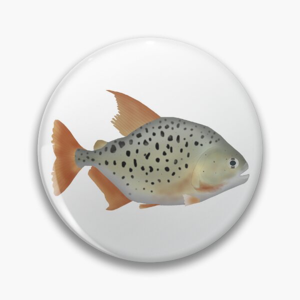 Item preview, Marbled Piranha designed and sold by fishfolkart.