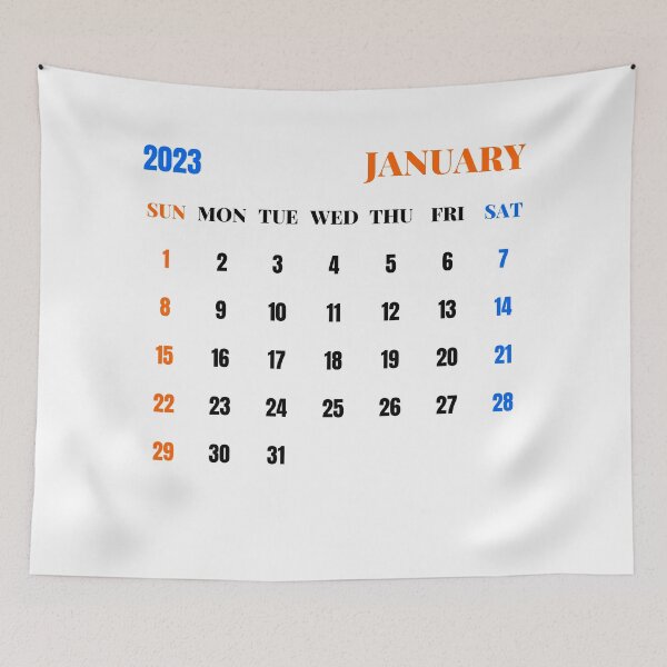 Item preview, January 2023 Calendar designed and sold by Binsagar.