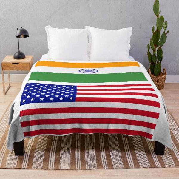 Item preview, USA and Bharat India Flag  designed and sold by Islanr.