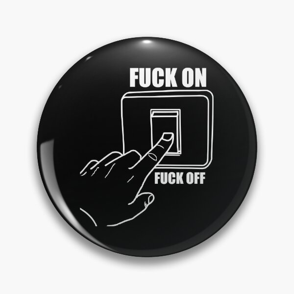 Item preview, Fuck ON Fuck OFF light switch stupid in White designed and sold by Cavemen.