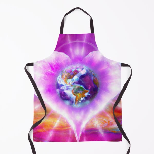 Item preview, Pink Glowing Heart Over The Earth designed and sold by MyTshirtArt.