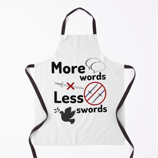 Item preview, More words less swords designed and sold by onum2018.