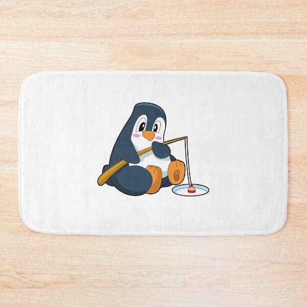 Item preview, Penguin Angler Fishing rod Fishing designed and sold by Snabdesign84.