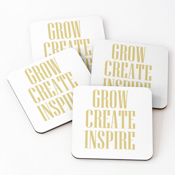Item preview, GROW CREATE INSPIRE designed and sold by Zezofu.