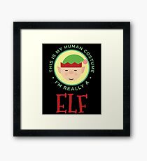 This Is My Human Costume Am Really An Elf Gift For Elf Costume Elf T-Shirt Sweater Hoodie Iphone Samsung Phone Case Coffee Mug Tablet Case Framed Print