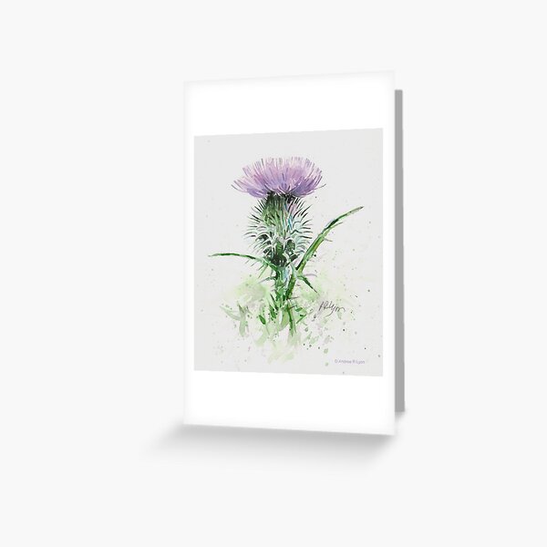 Item preview, Scottish Thistle - version two designed and sold by arlyon art.