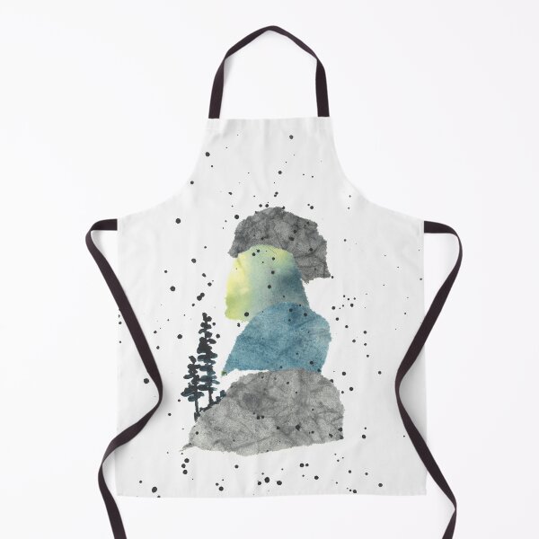 Item preview, Beutiful nature watercolor landscape, indigo, seascape designed and sold by anaozzart.