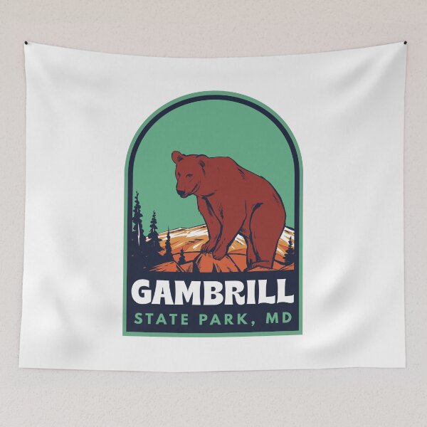 Item preview, Gambrill State Park Maryland Retro Bear designed and sold by HalpinDesign.