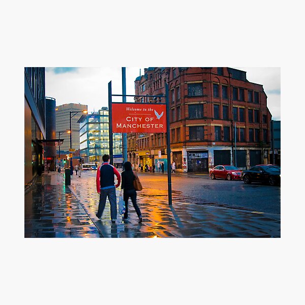 Welcome to Manchester Photographic Print