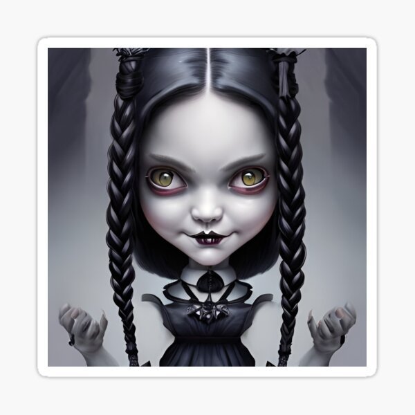 Drea D Ful Portraits store Wednesday Addams LE Fantasy Pin