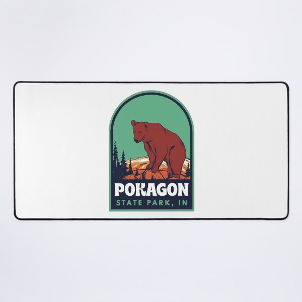Item preview, Pokagon State Park Indiana Retro Bear designed and sold by HalpinDesign.