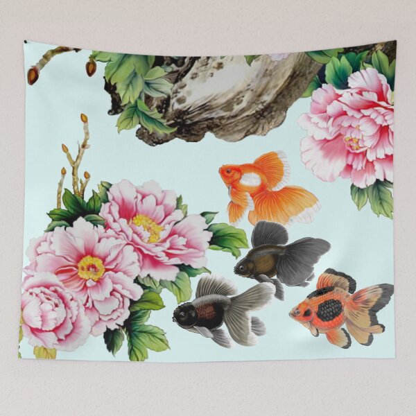 Item preview, Fancy Goldfish and Peonies designed and sold by Anthony Seeker.