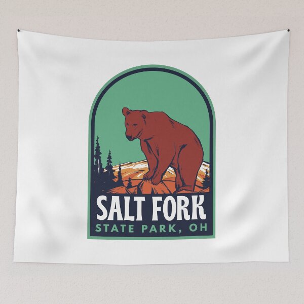 Item preview, Salt Fork State Park Ohio Retro Bear designed and sold by HalpinDesign.