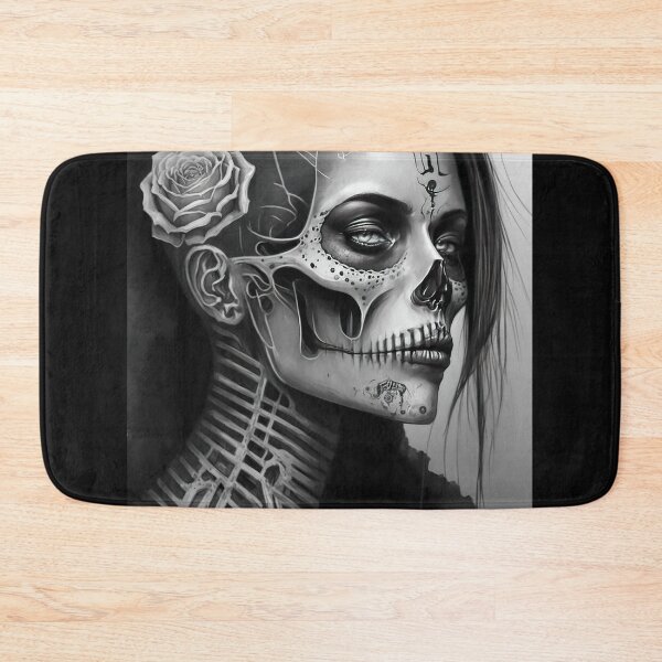 Item preview, skull face tattoo design designed and sold by Jenslemmens.