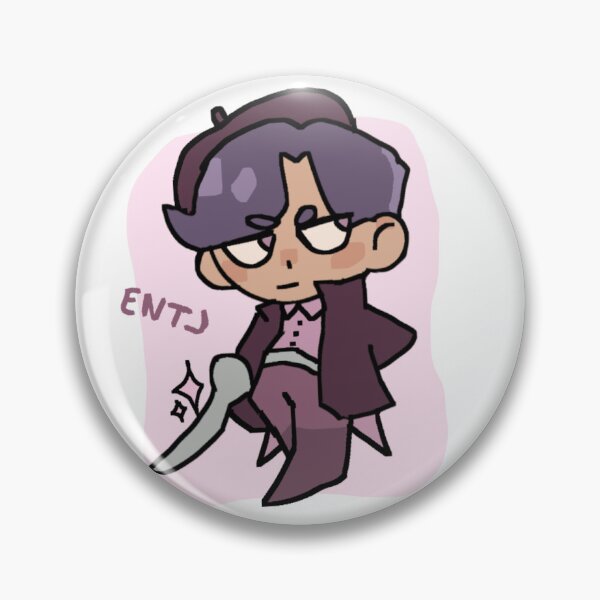 Item preview, MBTI poorly drawn : ENTJ Sticker (other version) designed and sold by cryainer.