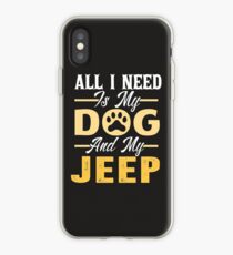 All I Need Is My Dog And MY Jeep-Dog Lover Gift-T-Shirt iPhone Case