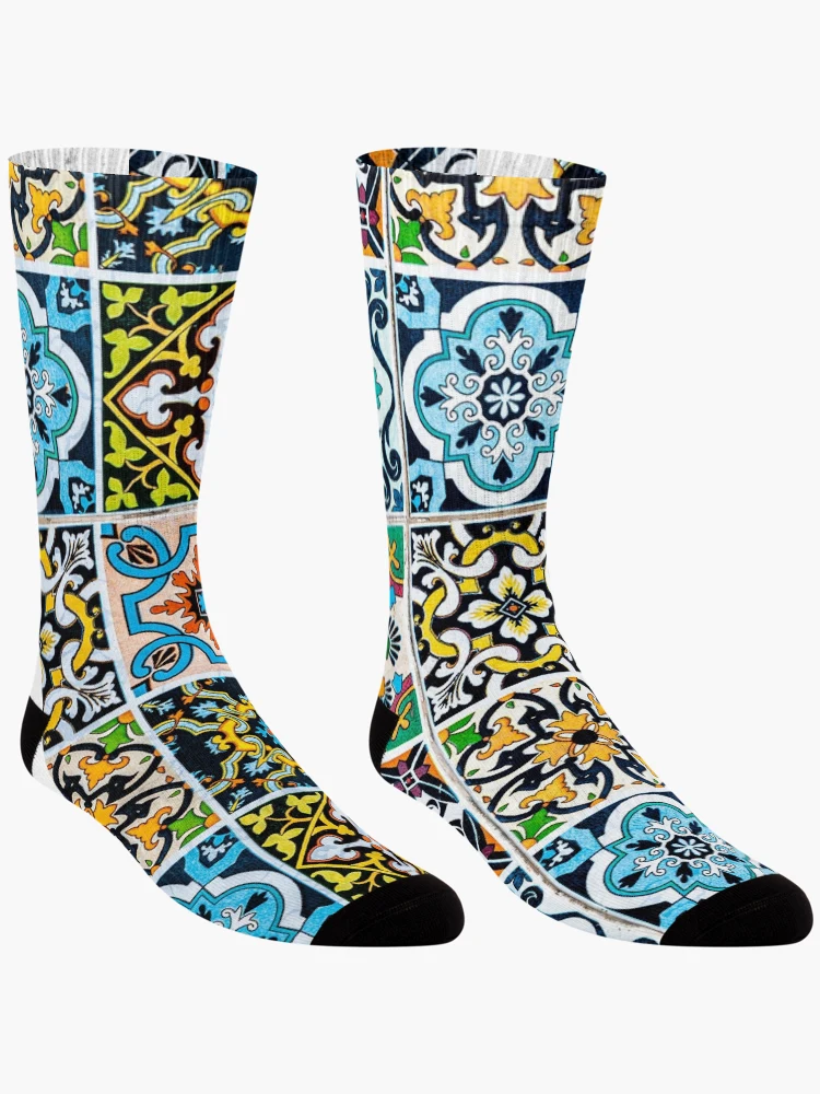 Thumbnail 3 of 5, Socks, patchwork designed and sold by DAYLIFE.