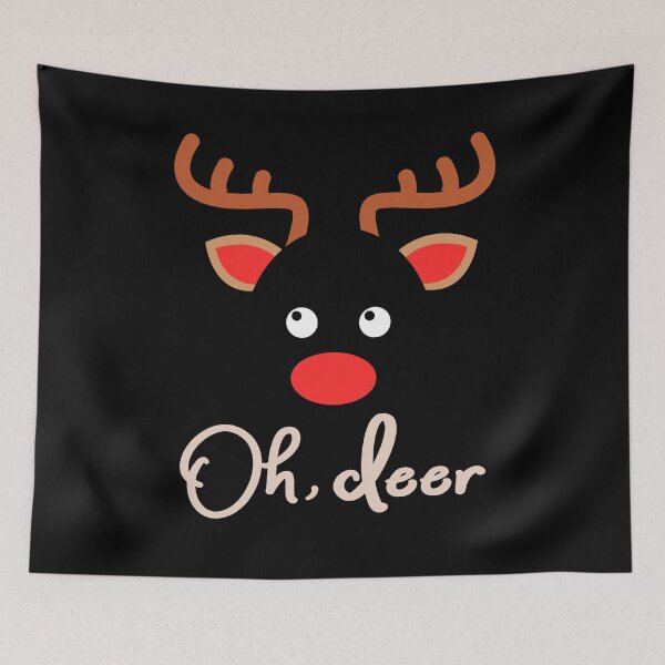 Artikelvorschau, Oh, Deer Cute Christmas Santa's Deer entworfen und verkauft von KsuAnn.