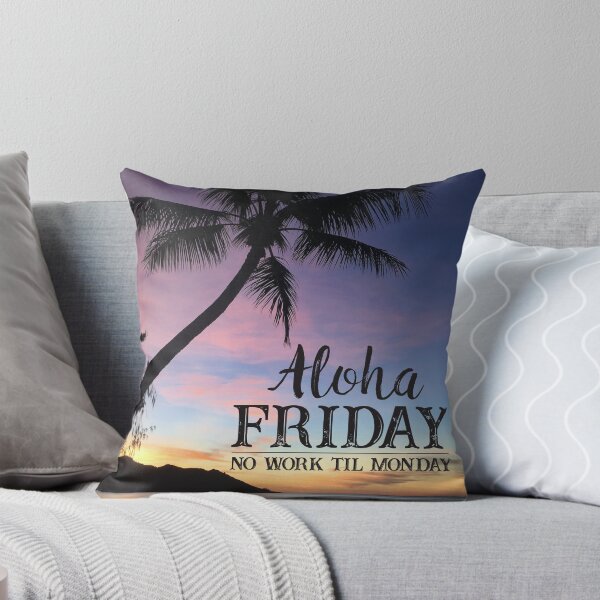 Item preview, Aloha Friday Beach Sunset Happy Friday Feeling Quote designed and sold by HotHibiscus.