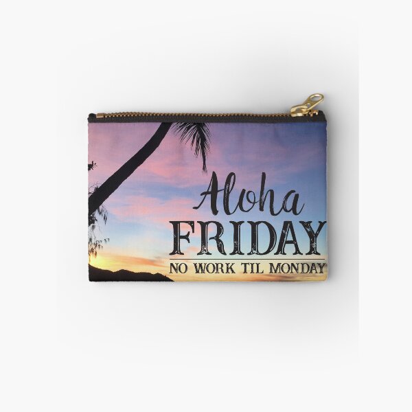 Item preview, Aloha Friday Beach Sunset Happy Friday Feeling Quote designed and sold by HotHibiscus.