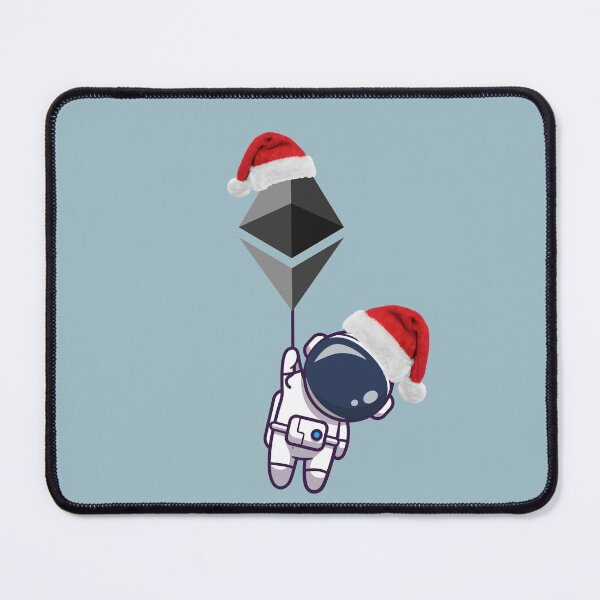 Item preview, Christmas ETH astronaut to the moon designed and sold by Crypmetal.