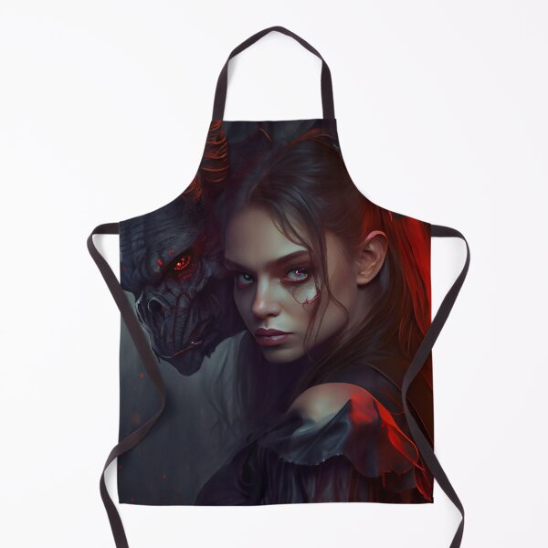 Artikelvorschau, Beautiful Evil Girl with Demon Digital Painting entworfen und verkauft von CodeAndColors.