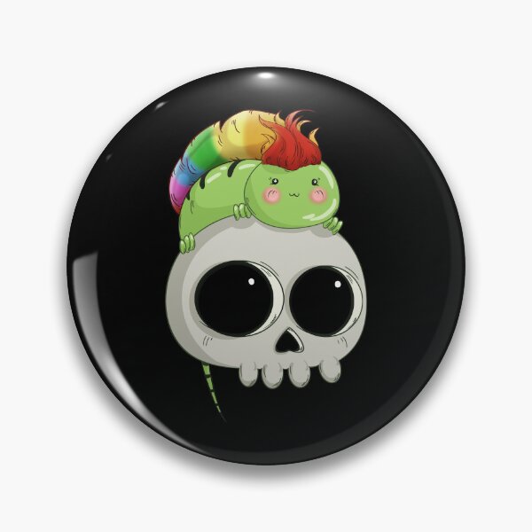 Item preview, Lagarto con mohawk arcoíris sentado sobre una calavera como un mohawk improvisado designed and sold by iduzarts.