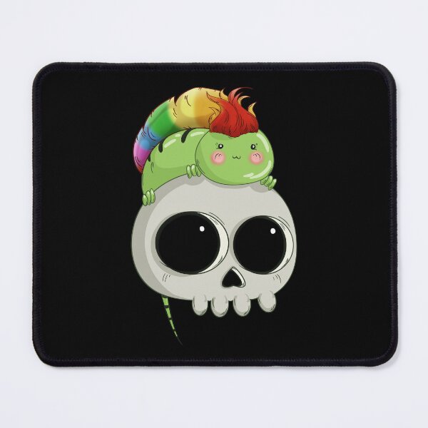 Item preview, Lizard with a rainbow mohawk sitting on a skull as a makeshift mohawk designed and sold by iduzarts.