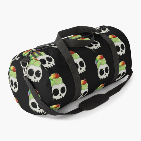 Item preview, Lizard with a rainbow mohawk sitting on a skull as a makeshift mohawk designed and sold by iduzarts.