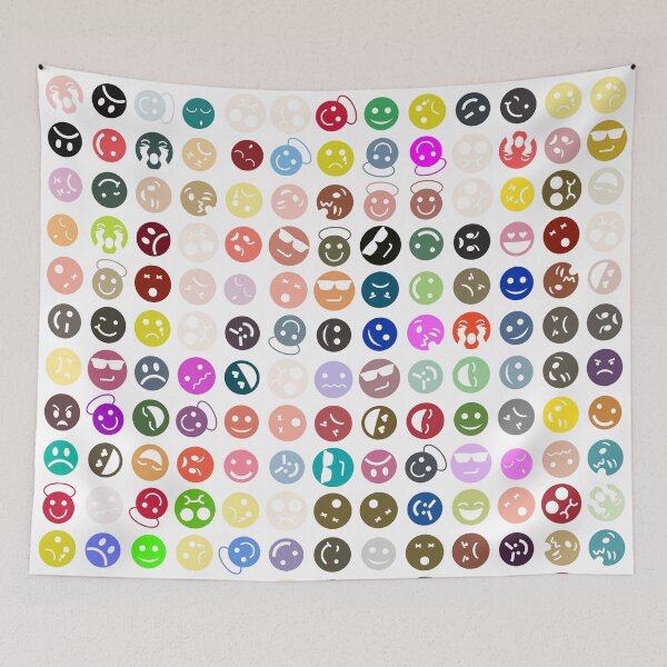 Item preview, Emoji Funny Multi Color Face designed and sold by Pixel4Art.