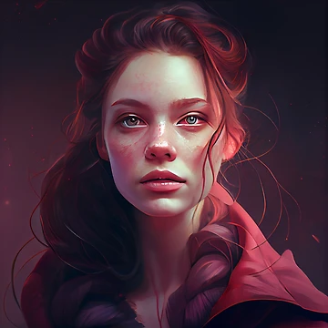 Vorschaubild zum Design Beautiful Surviver Woman Portrait Digital Painting von CodeAndColors