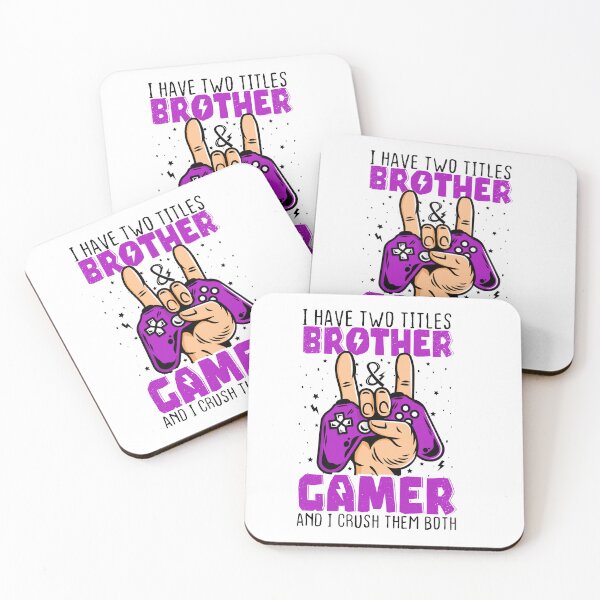 Item preview, Funny Gaming Humor I Have Two Titles Brother And Gamer designed and sold by ZETTIF ⭐⭐⭐⭐⭐.