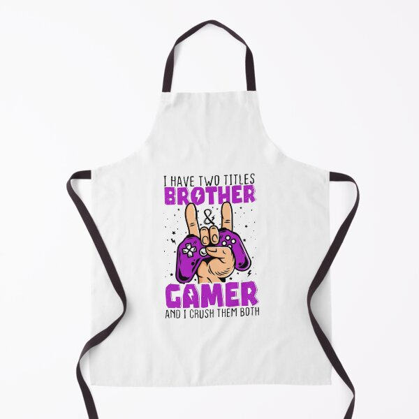 Item preview, Funny Gaming Humor I Have Two Titles Brother And Gamer designed and sold by ZETTIF ⭐⭐⭐⭐⭐.