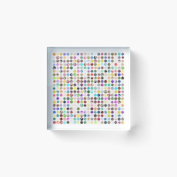 Item preview, Emoji Funny Multi Color Face designed and sold by Pixel4Art.