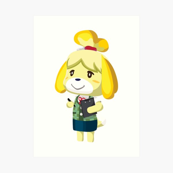 Download "Isabelle Animal Crossing New Leaf Vector Print" Art Print by niymi | Redbubble