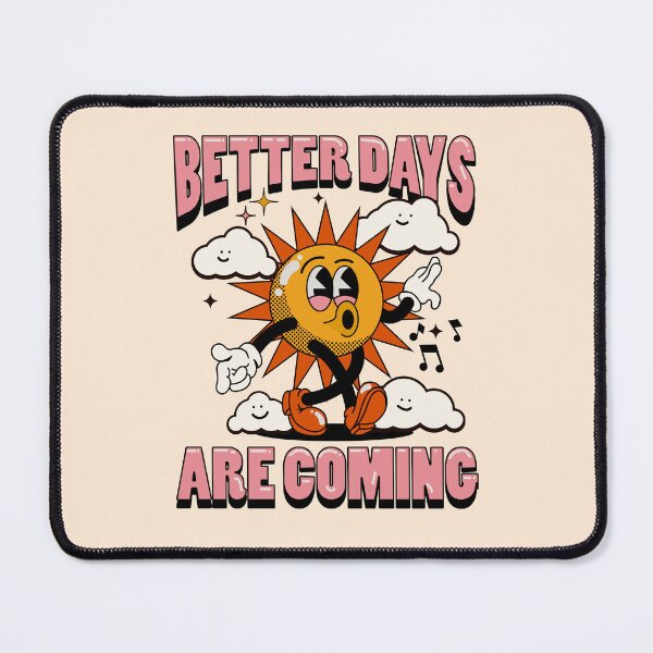 Item preview, Better Days Are Coming Retro Sun Illustration designed and sold by Ravensdesign.