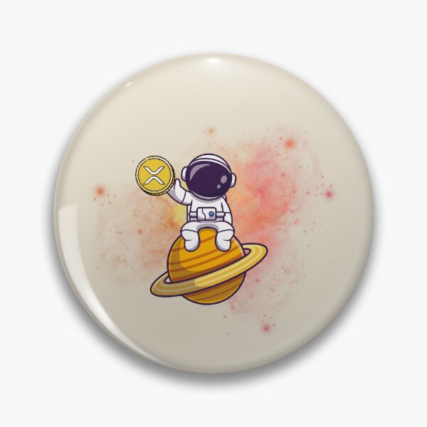 Item preview, Crypto astronaut with Ripple XRP coin designed and sold by Crypmetal.