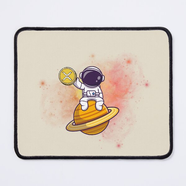 Item preview, Crypto astronaut with Ripple XRP coin designed and sold by Crypmetal.