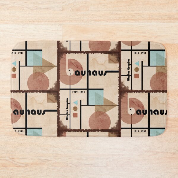 Item preview, Vintage Worn Out Bauhaus Minimalist Artwork Geometric Composition var 2 I original design designed and sold by paragonDesign28.