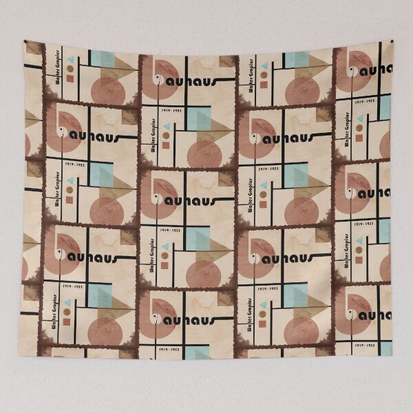 Item preview, Vintage Worn Out Bauhaus Minimalist Artwork Geometric Composition var 2 I original design designed and sold by paragonDesign28.