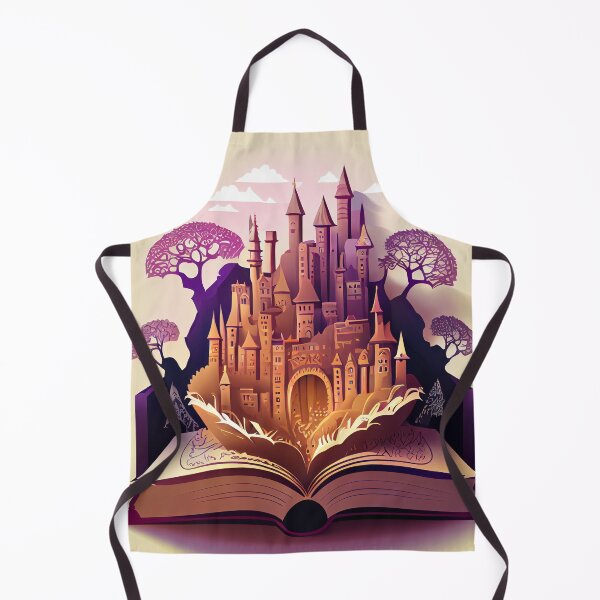 Item preview, Castle Landscape in a Story Book Digital Painting designed and sold by CodeAndColors.