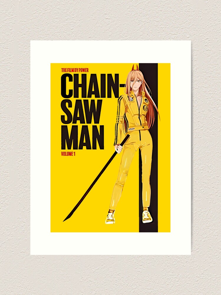 "Chainsaw Man manga poster x Kill Bill movie" Art Print for Sale by