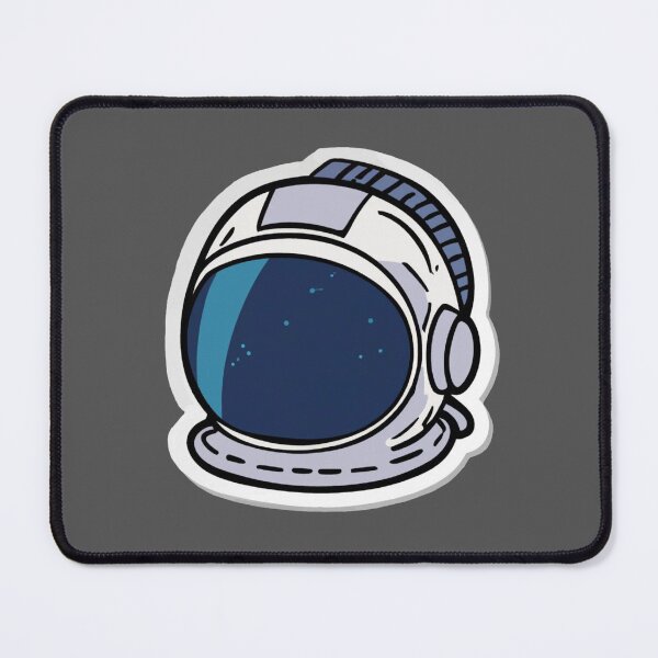 Item preview, Retro Astronaut Space Helmet (blue and white) designed and sold by JandyDesign.