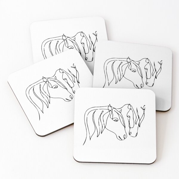 Item preview, Horses (black lines) designed and sold by didijuca.