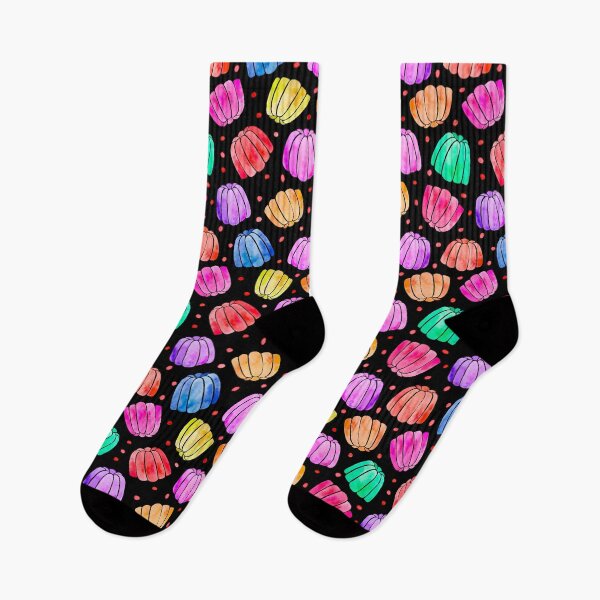 Item preview, 90s Fruit Jelly | Retro Food | All Flavors | Black Background designed and sold by CarolFreire.