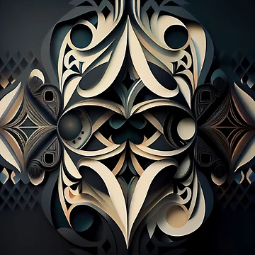 Vorschaubild zum Design Cool 3D Paper Modern Abstract Pattern Digital Painting von CodeAndColors