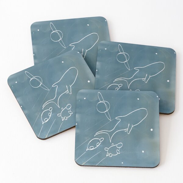 Item preview, Spacewhale and turtles color detail designed and sold by T. Rigby.