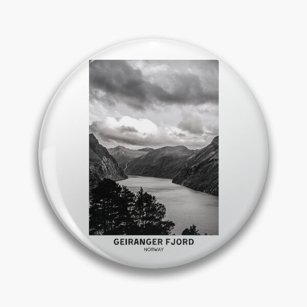 Item preview, Geiranger Fjords Norway Mountains Travel designed and sold by SirajDecors.