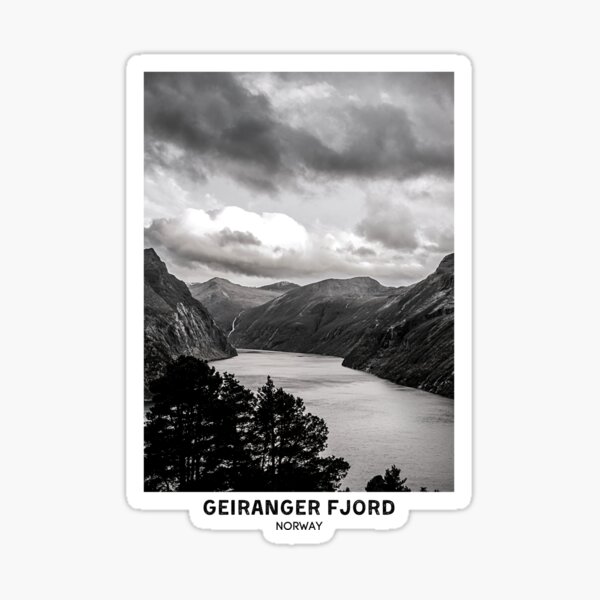 Item preview, Geiranger Fjords Norway Mountains Travel designed and sold by SirajDecors.