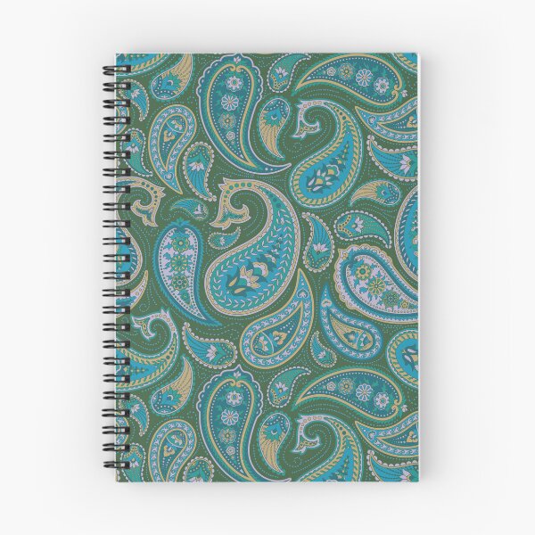 Item preview, Paisley Print "Waves" Hunter Green Paisley Colors designed and sold by OutshineAll.
